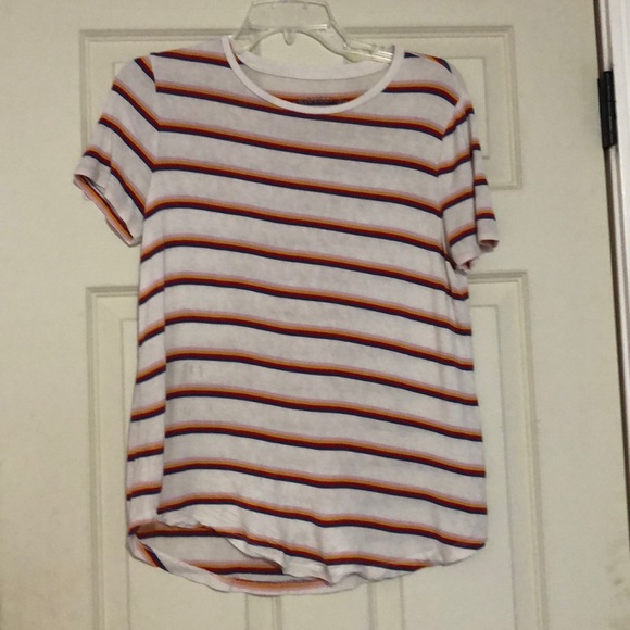 white, red, light pink, yellow and navy blue shirt - Picture 1 of 4